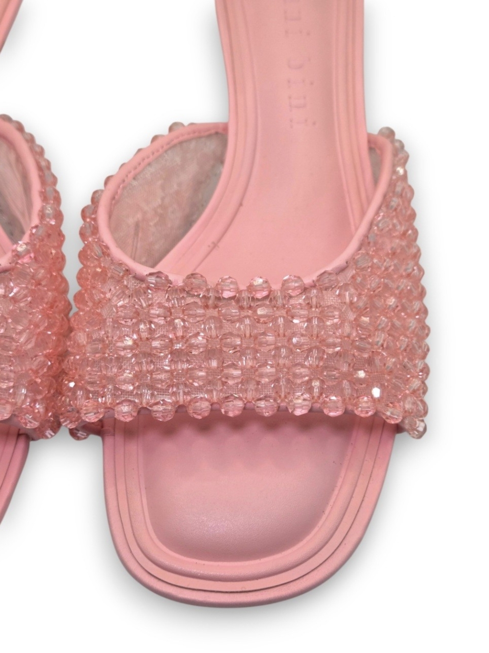 Gianni Bini Pink Billeena Beaded Dress Slide Sandals Size 8 - Picture 6 of 10